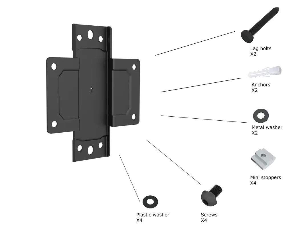 M Pro Series - Wallmount Plate Small