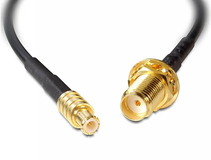 Delock Antenna cable SMA jack bulkhead > MCX plug 200 mm
