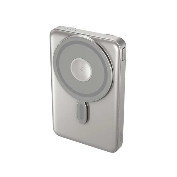 Spello ForcePack 4in1 10000mAh Magnetic Wireless Power Bank SM75 | Titanium | Qi2  &  MagSafe Compatible Spello ForcePack 4in1 10000mAh Magnetic Wireless Power Bank SM75 | Titanium | Qi2  &  MagSafe Compatible