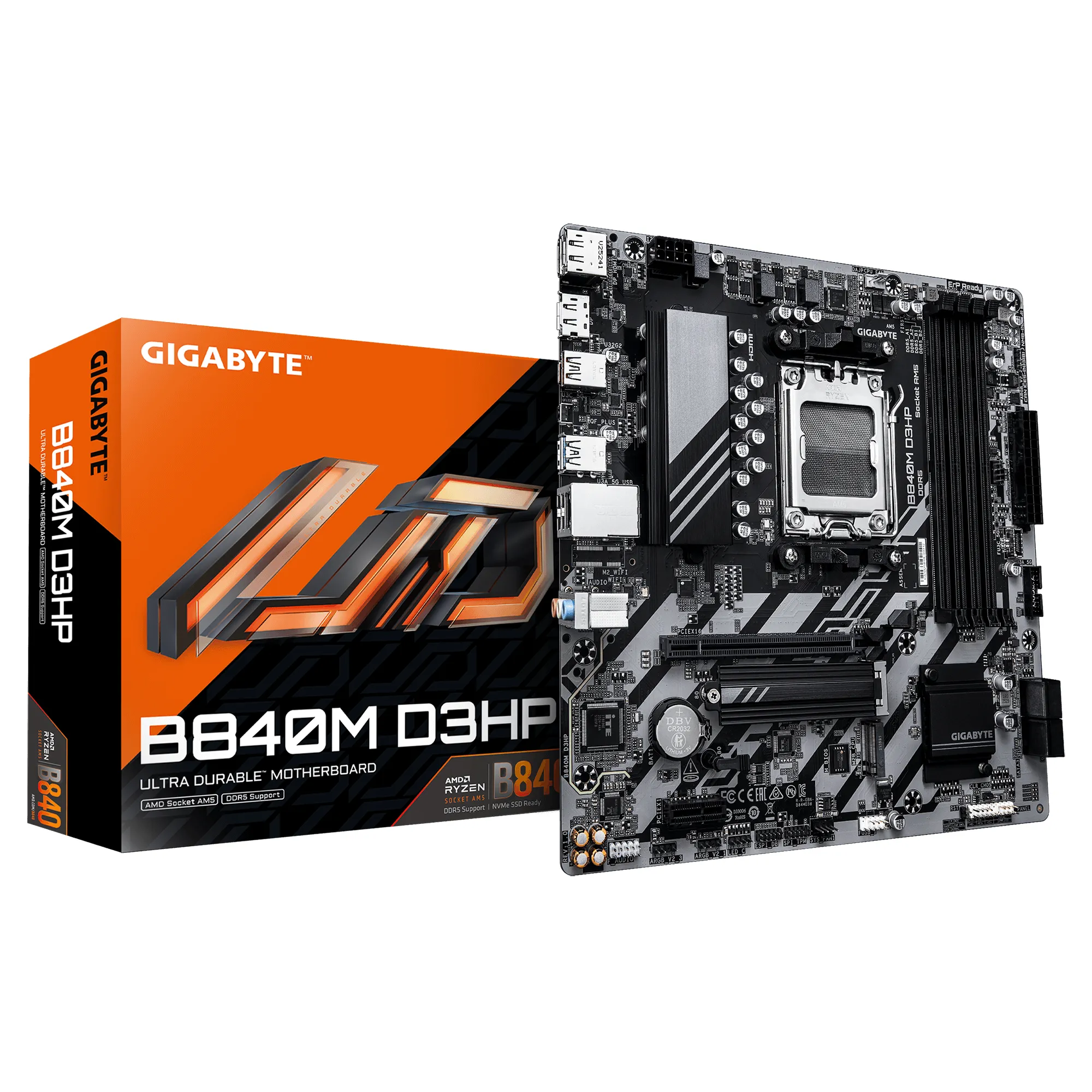 Gigabyte B840M D3HP AM5 mATX Motherboard