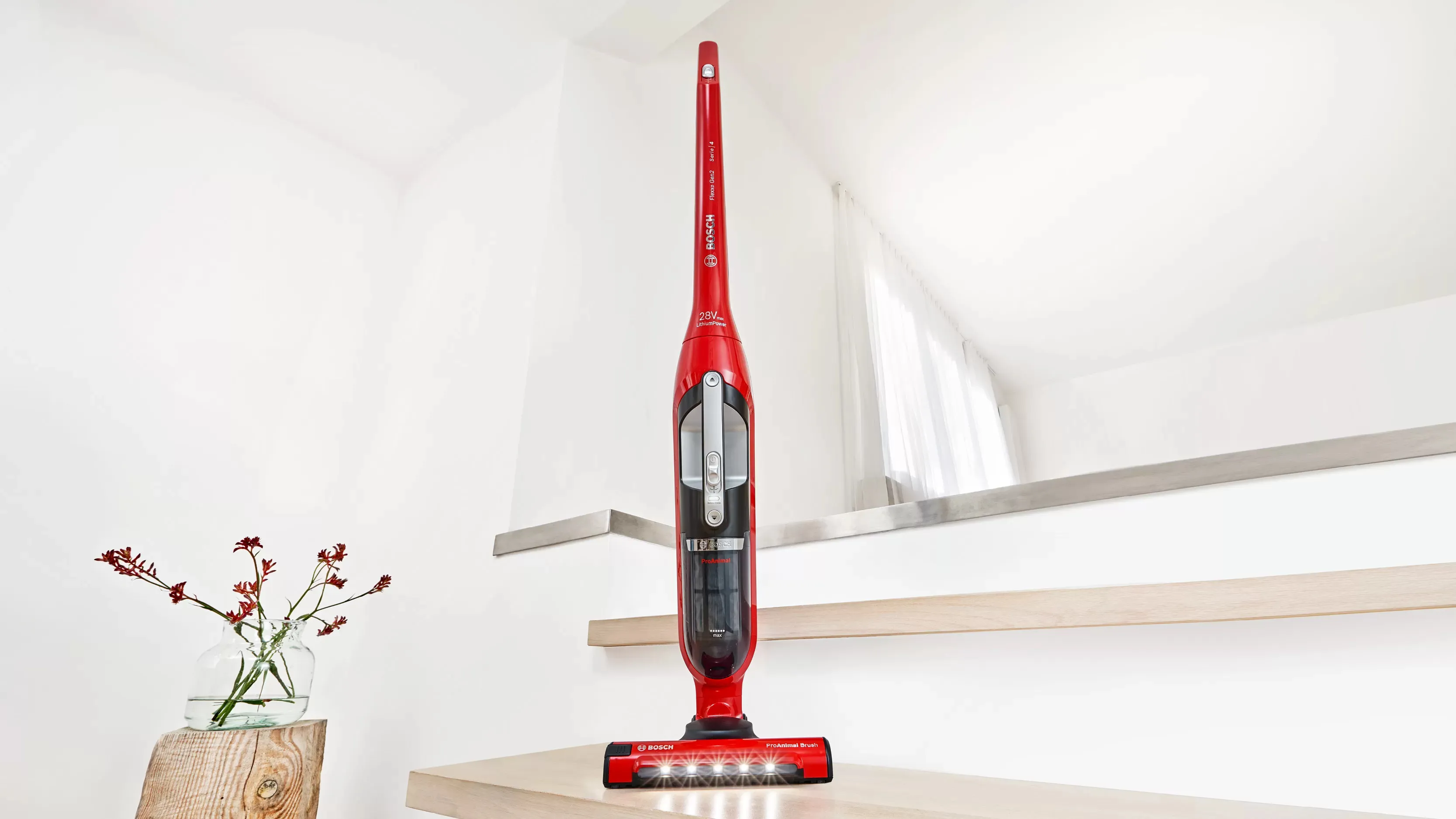 Bosch Flexxo Gen2 ProAnimal BBH3ZOO28 0,4 L 2,15 Ah pussiton -varsi-imuri, punainen