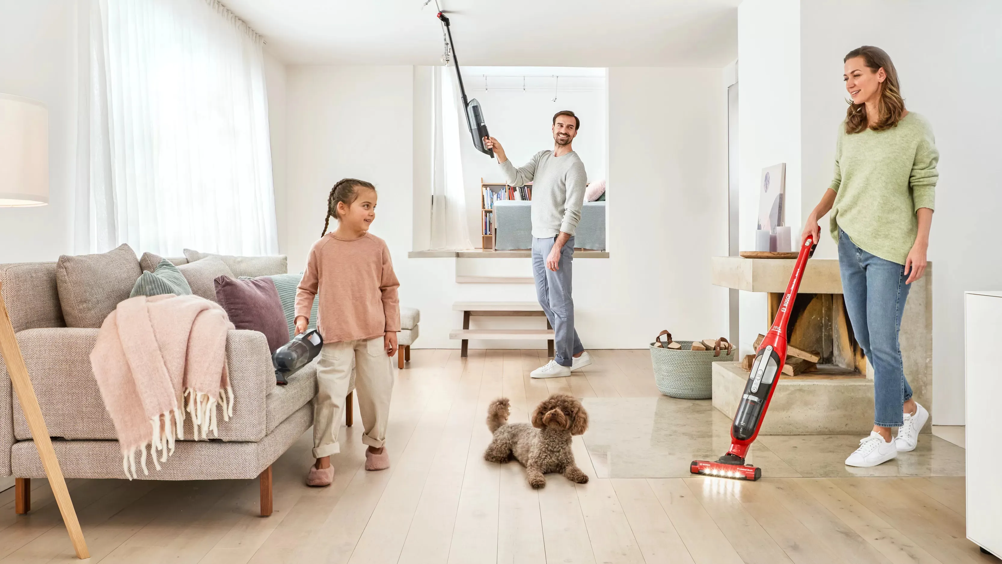 Bosch Flexxo Gen2 ProAnimal BBH3ZOO28 0,4 L 2,15 Ah pussiton -varsi-imuri, punainen