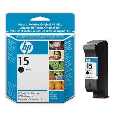 HP 15 - C6615NE - kasetti tulostimelle - 1 x musta - 310 sivua malleihin Deskjet 38XX, Fax 1230, Officejet 51XX, v30, v40, v45, psc 500, 720, 750, 760, 920, 950