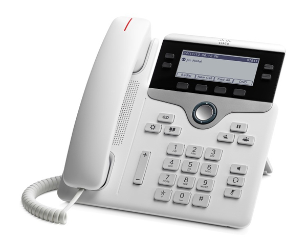 Cisco IP Phone 7841 - VoIP -puhelin - SIP, SRTP - 4 linjaa - valkoinen