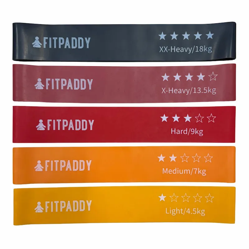 FITPADDY EBND01 Latex-motst&aring;ndsbandset, 5-pack