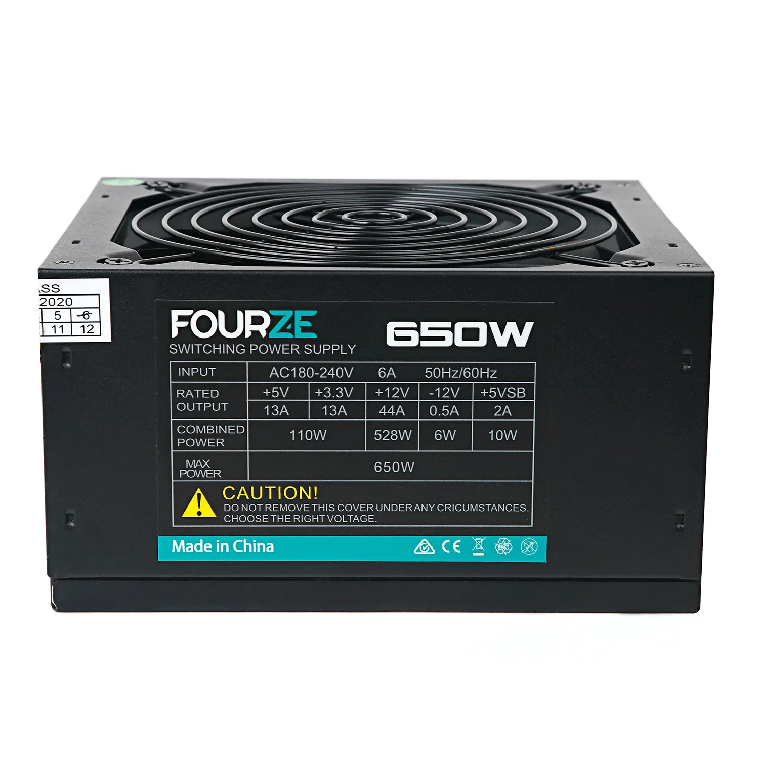 Fourze PS650 650W - PSU, 80 Plus White