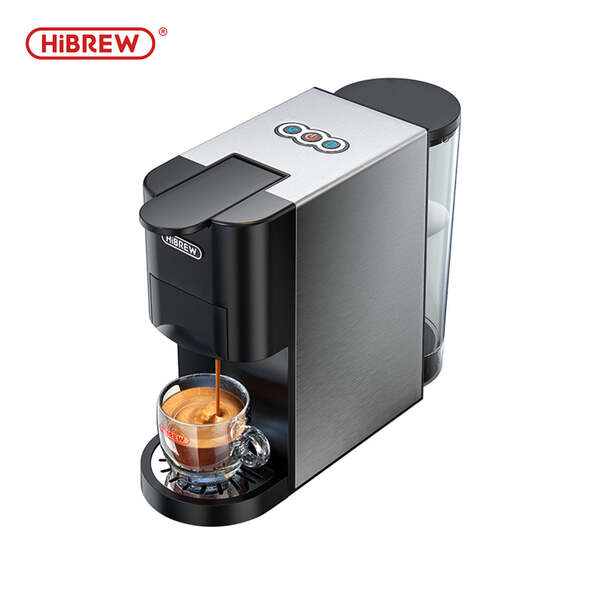 HiBREW H3A Nespresso/Dolce Gusto/E.S.E.-kompatibel kapselmaskin, 1 l, silver