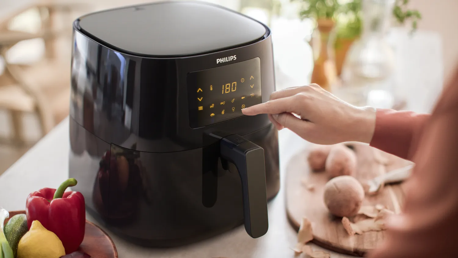 Philips Essential HD9270 Airfryer XL -kiertoilmakypsennin, musta, 6.2l
