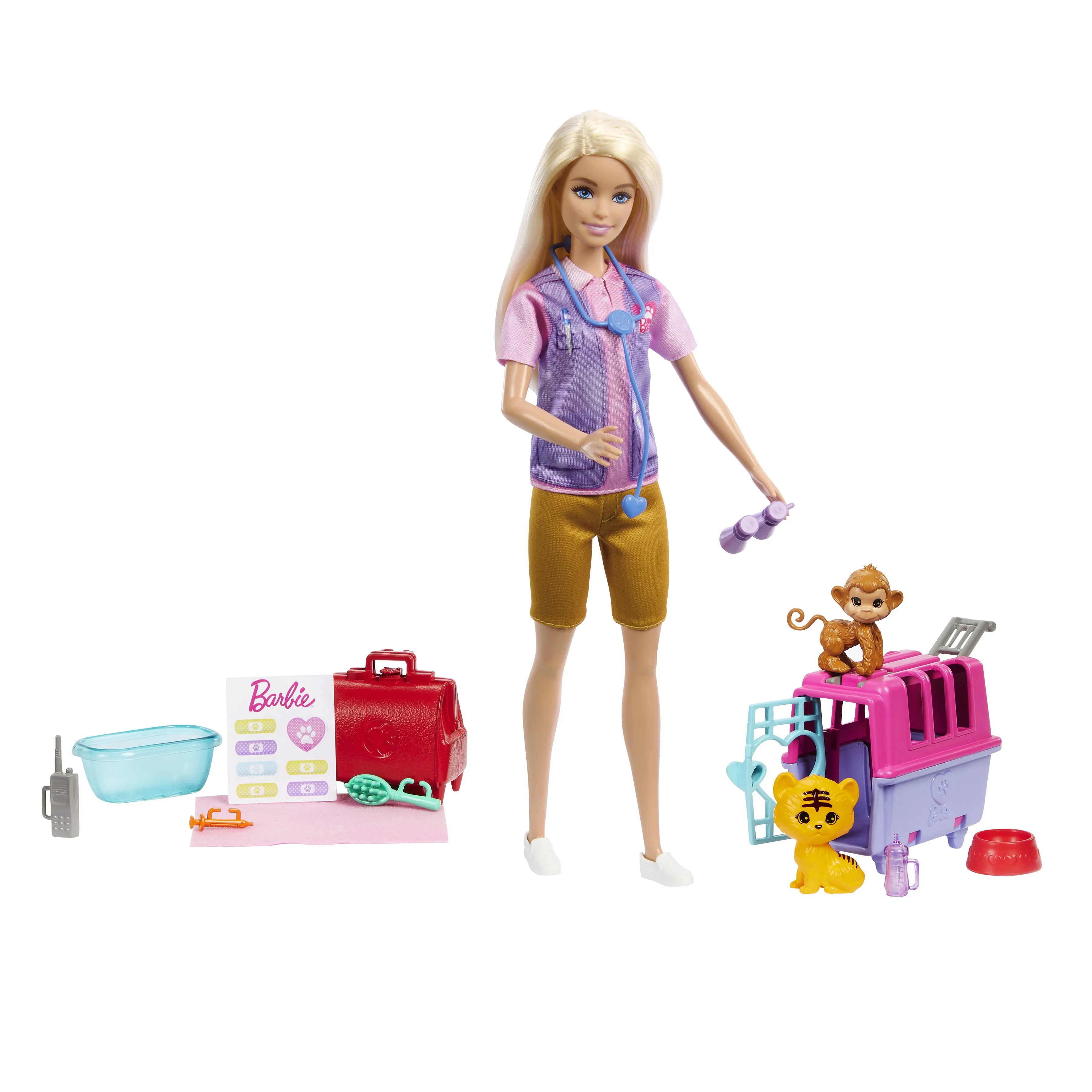 Mattel Barbie Careers Animal Rescue &amp; Recover Playset Doll