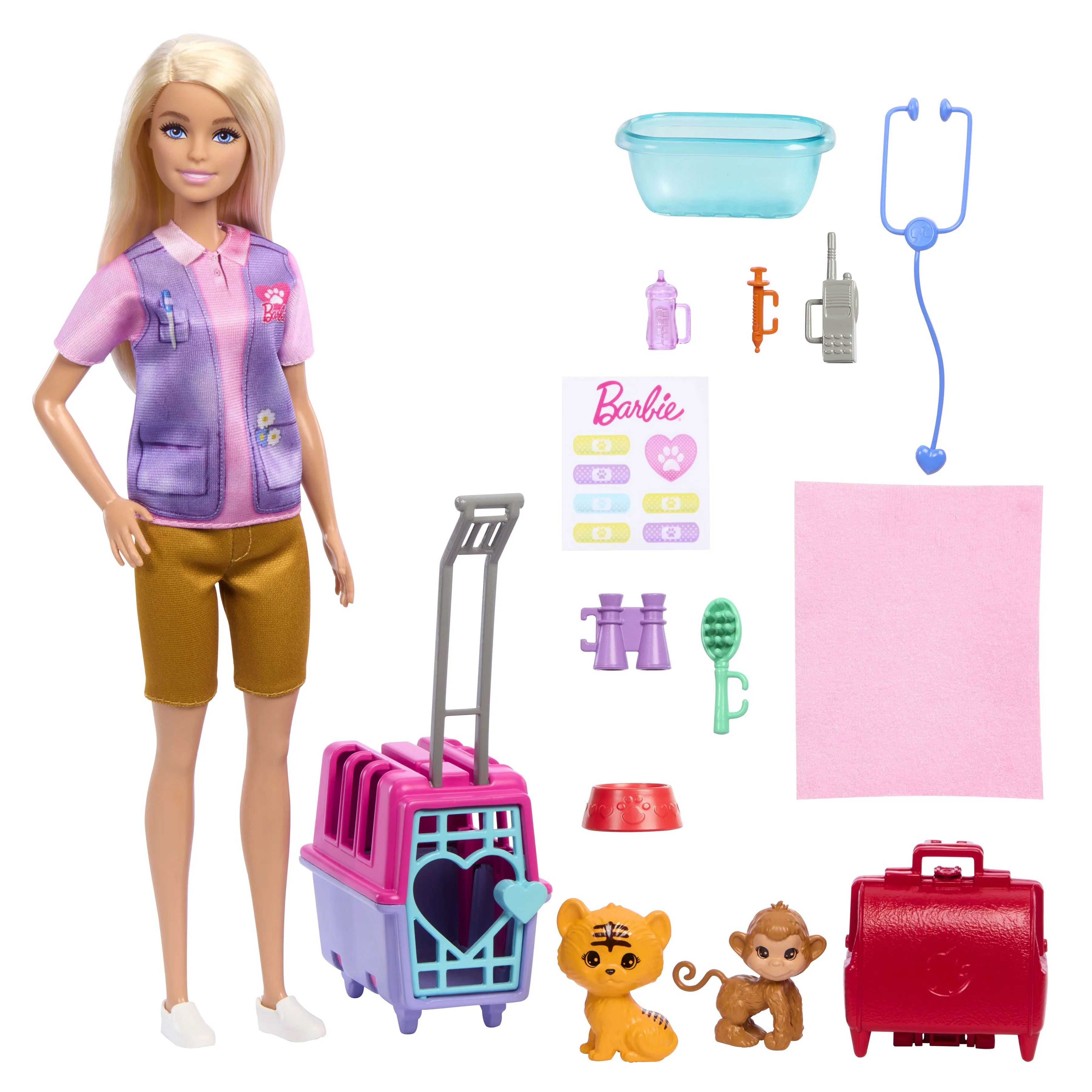 Mattel Barbie Careers Animal Rescue &amp; Recover Playset Doll
