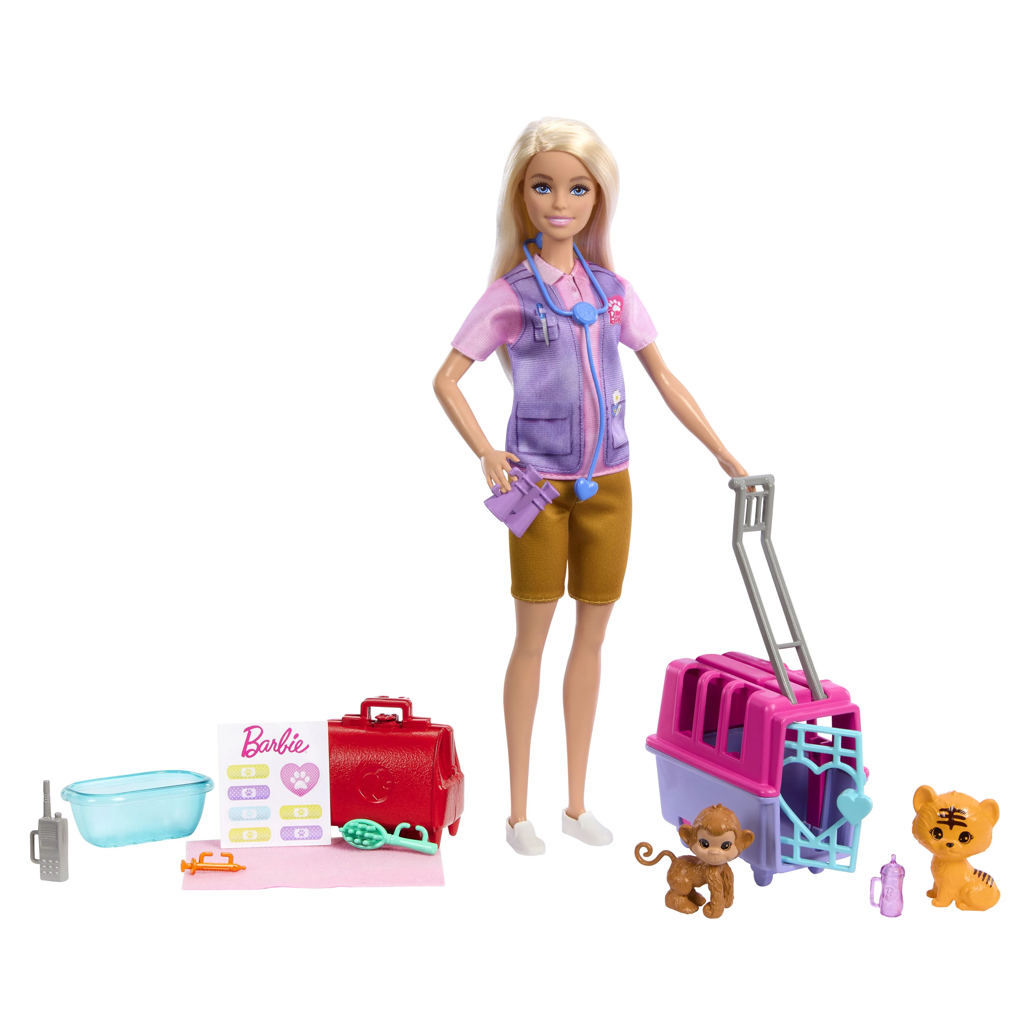 Mattel Barbie Careers Animal Rescue &amp; Recover Playset Doll