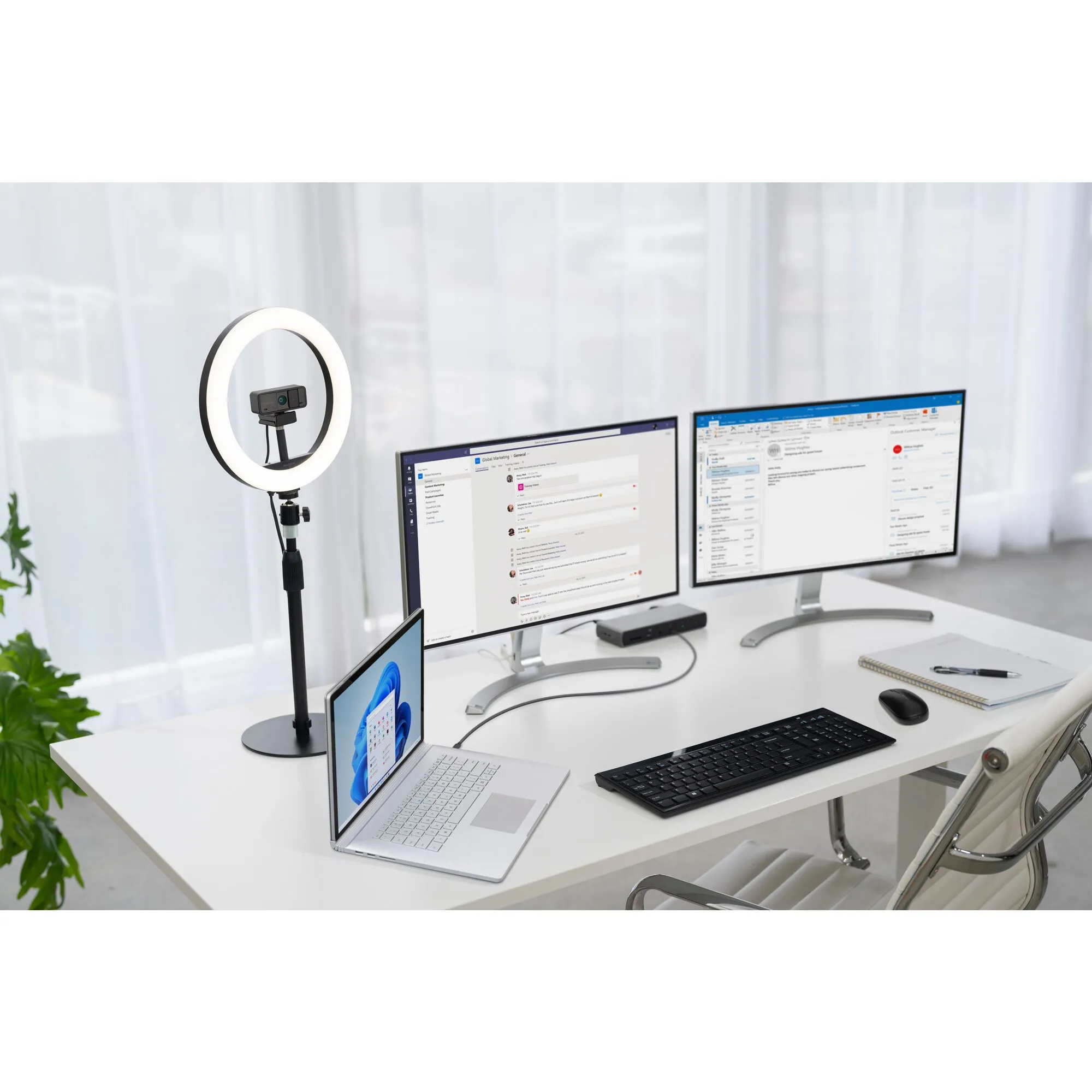 Kensington W1050 Full HD 1080p webbkamera, svart