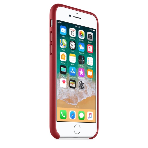 Apple iPhone 8/7 L&auml;derskal &ndash; (PRODUCT)RED