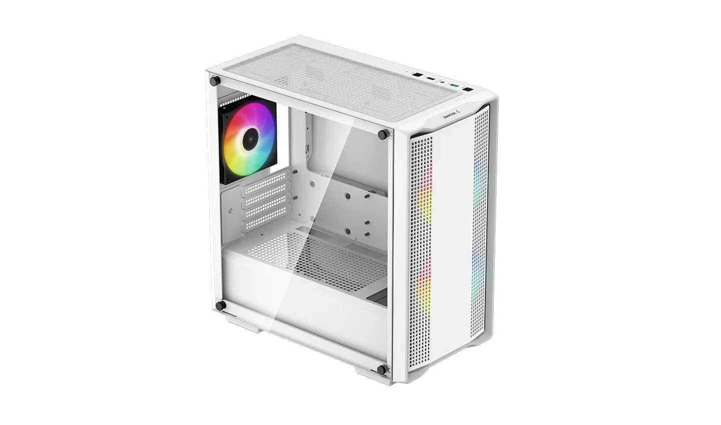 DeepCool CC360 A-RGB Micro-ATX Case, White