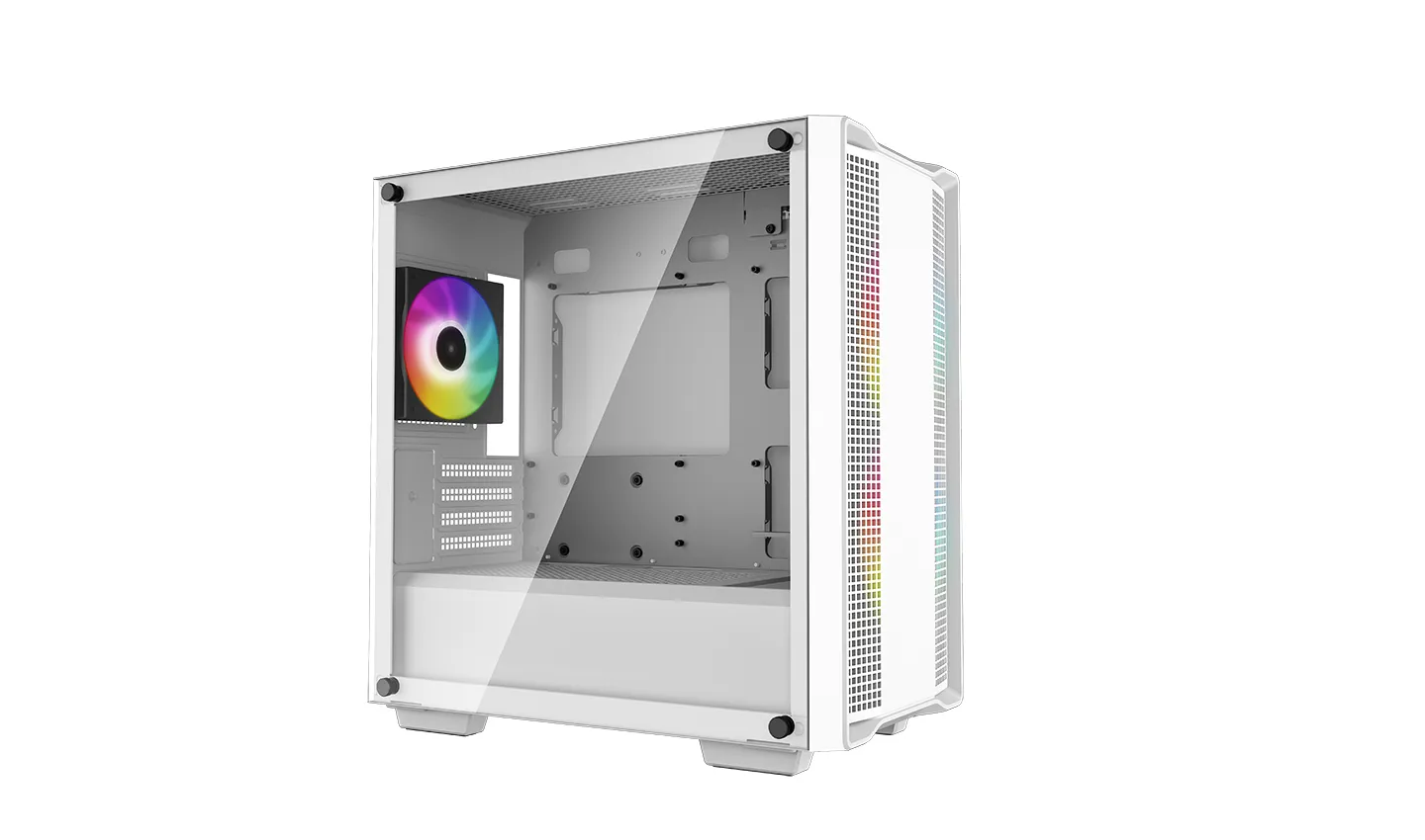 DeepCool CC360 A-RGB Micro-ATX Case, White