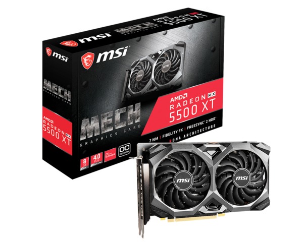 MSI AMD Radeon RX 5500 XT MECH OC 8GB - Graphics card