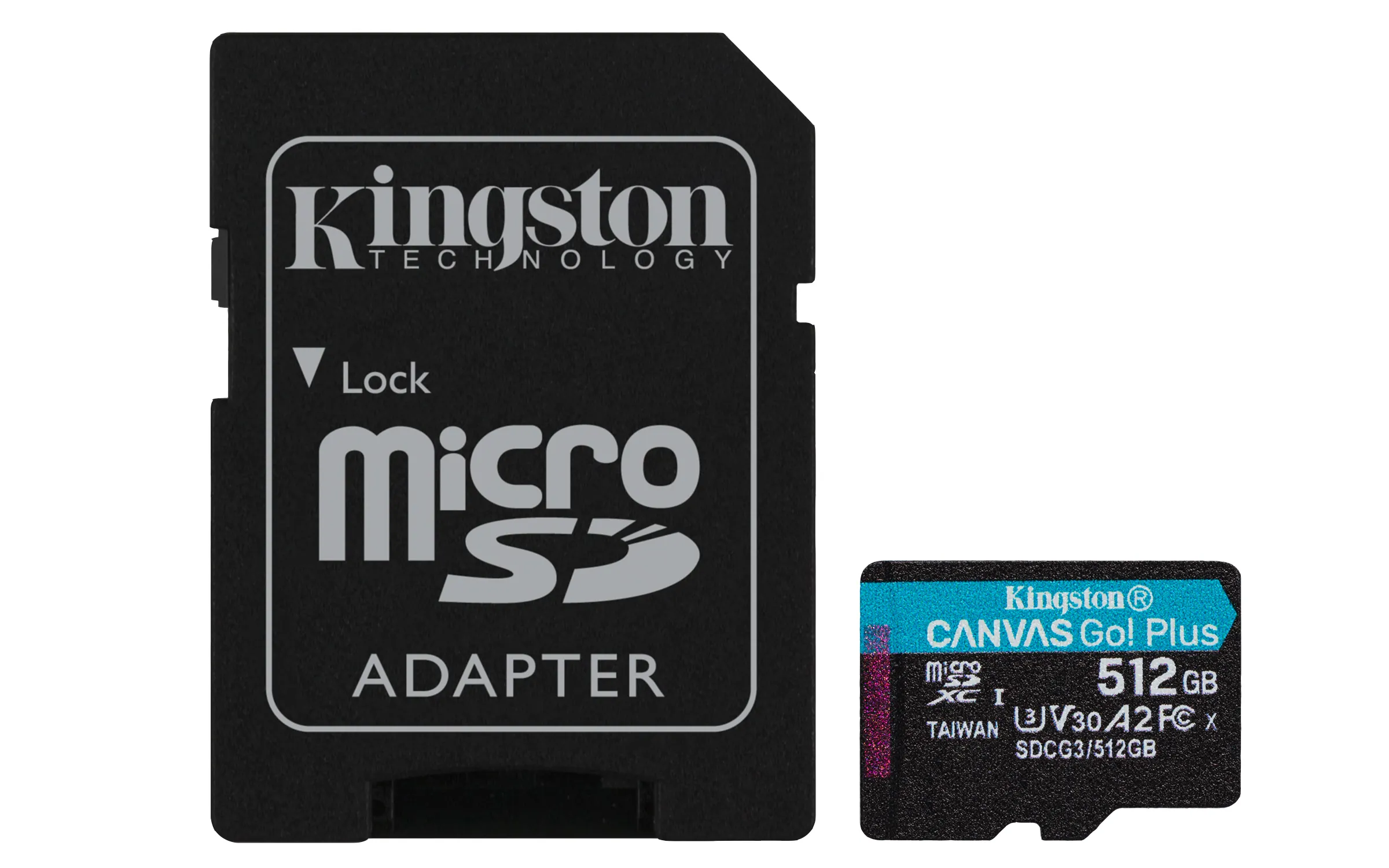 Kingston Canvas Go! Plus 512GB MicroSDXC - memory card + SD adapter Kingston Canvas Go! Plus 512GB MicroSDXC - memory card + SD adapter