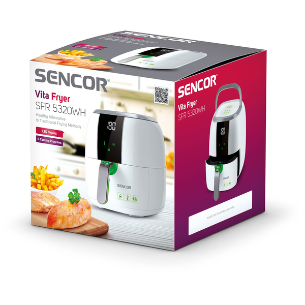 Sencor SFR5320WH Airfryer Keitin, 3L