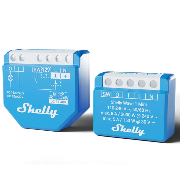 Shelly Wave 1 Mini EU LR - smart relay switch