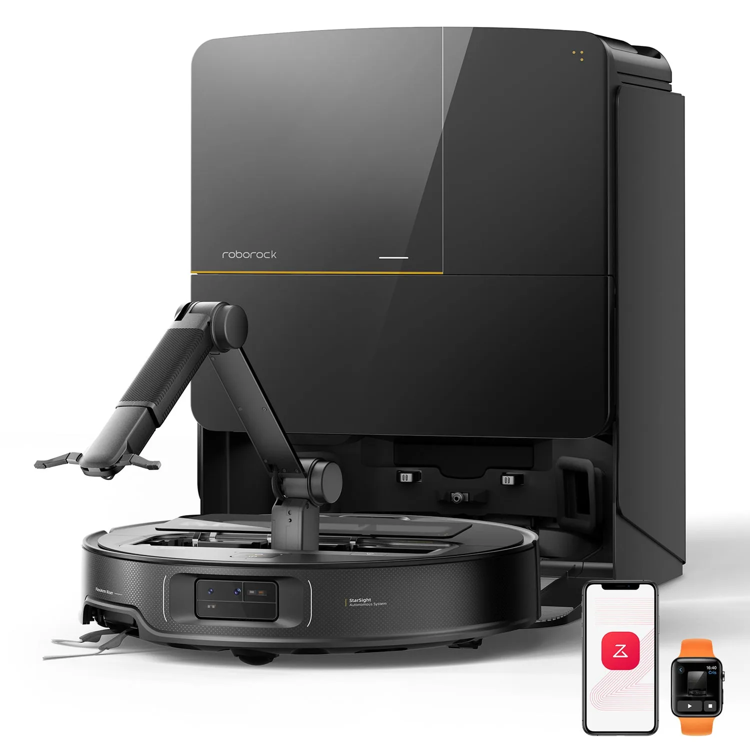 Roborock Saros Z70 -robotti-imuri, musta