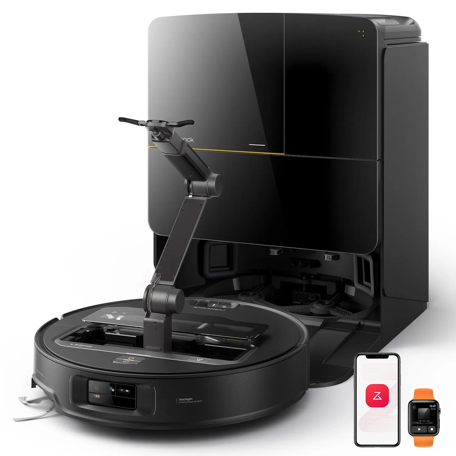 Roborock Saros Z70 -robotti-imuri, musta