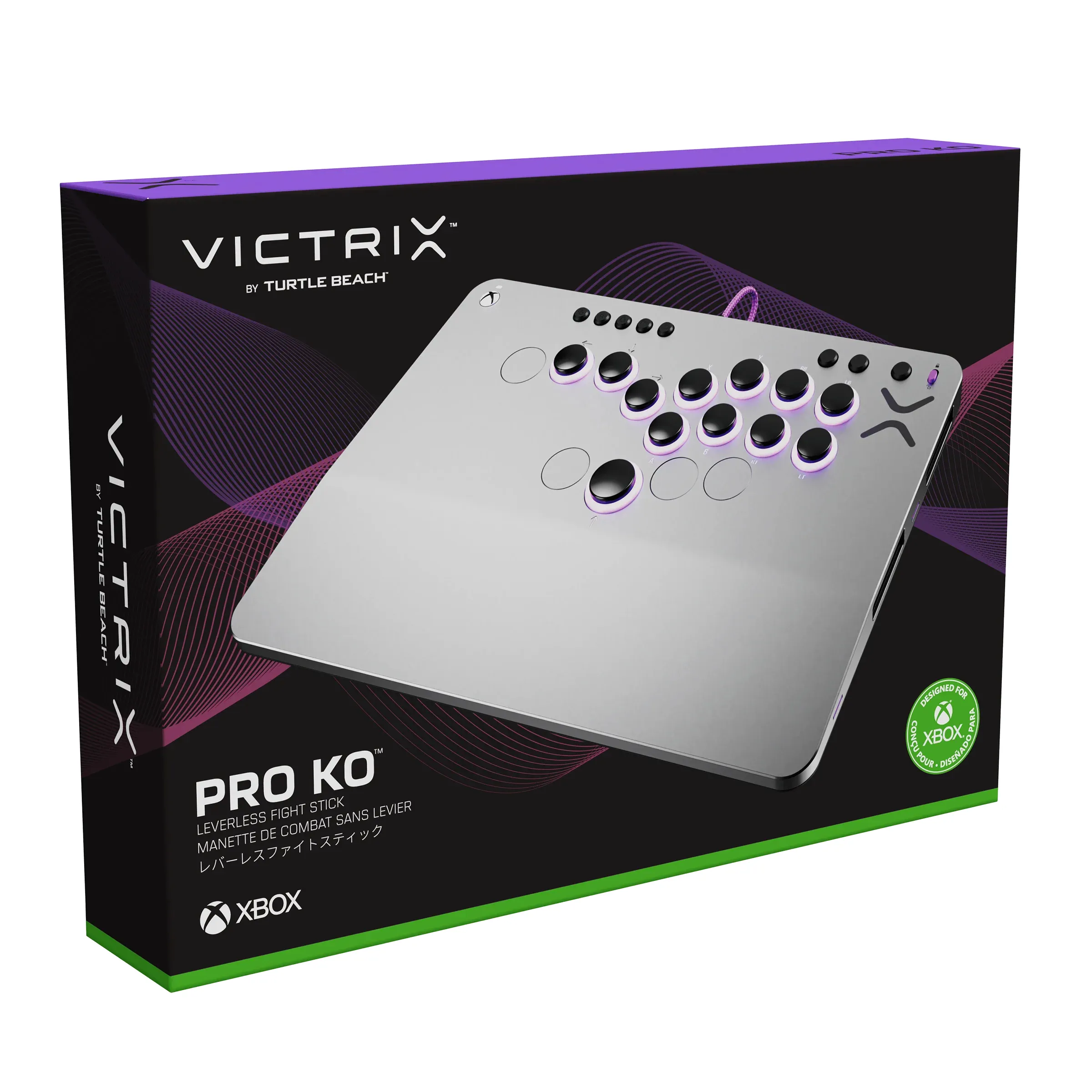 Turtle Beach Victrix Pro KO -vipulaton taisteluohjain Xboxille ja PC:lle - Harmaa