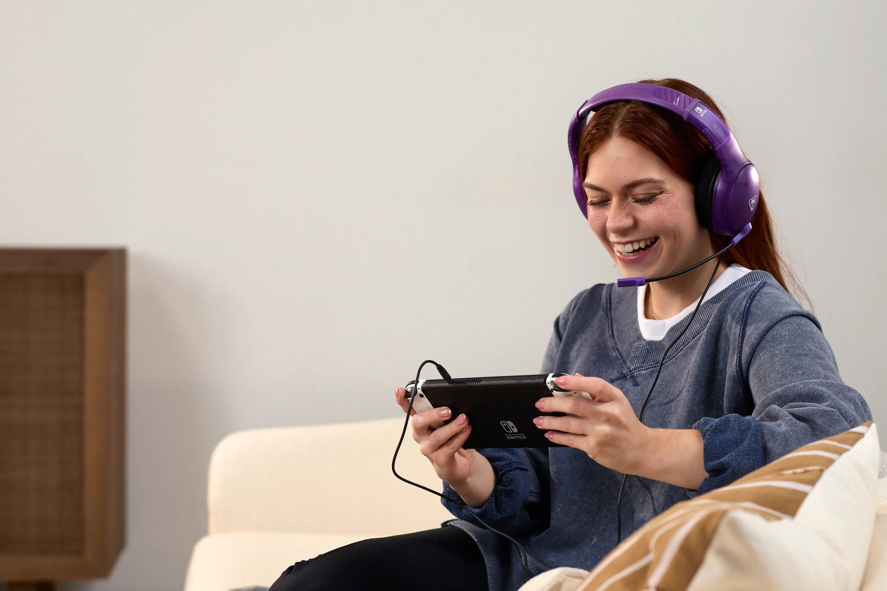 Turtle Beach AIRLITE Fit Gaming Headset, Ghost Purple