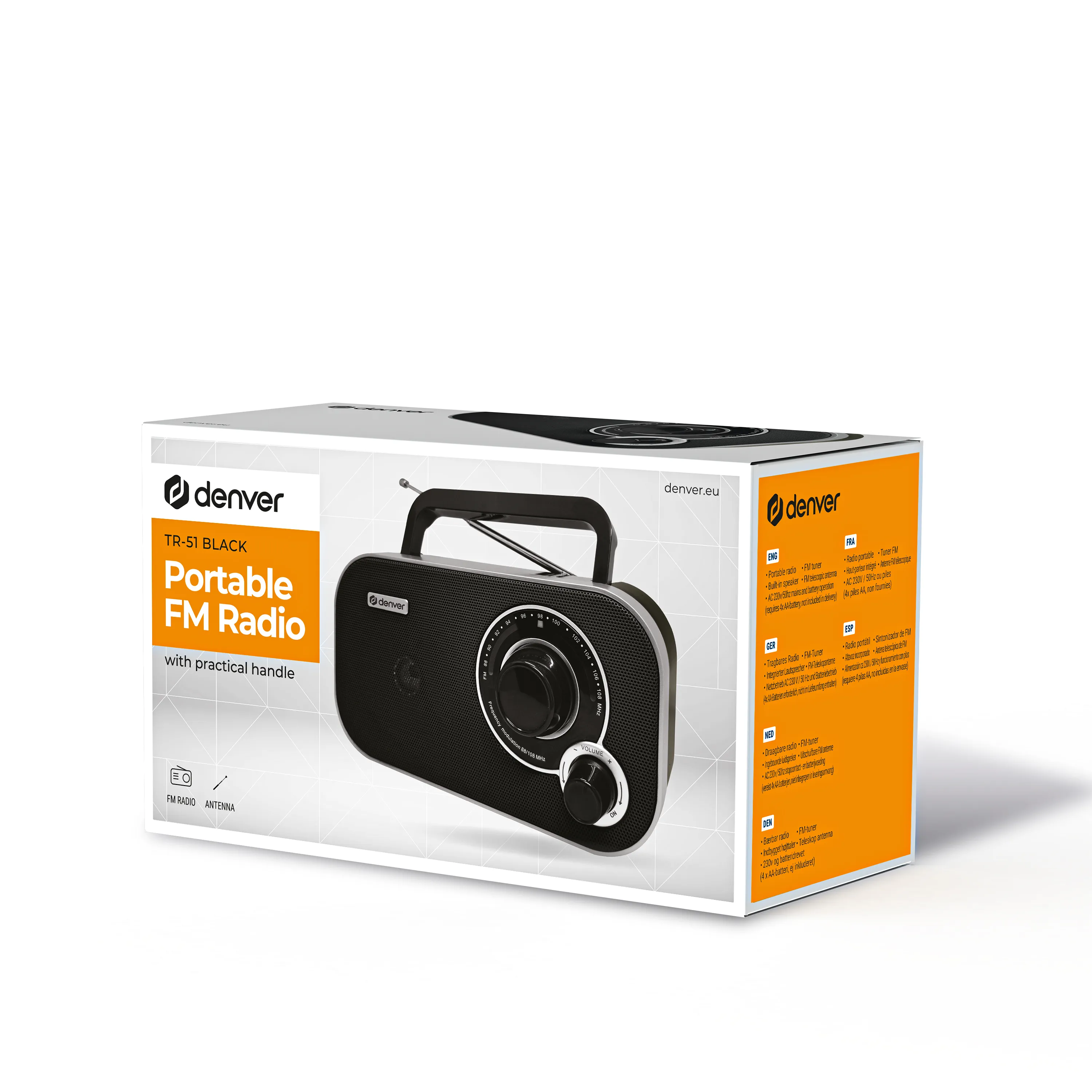 Denver FM radio with analogue tuning