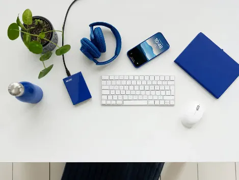 Western Digital My Passport 2TB External HDD USB-C - Cobalt Blue