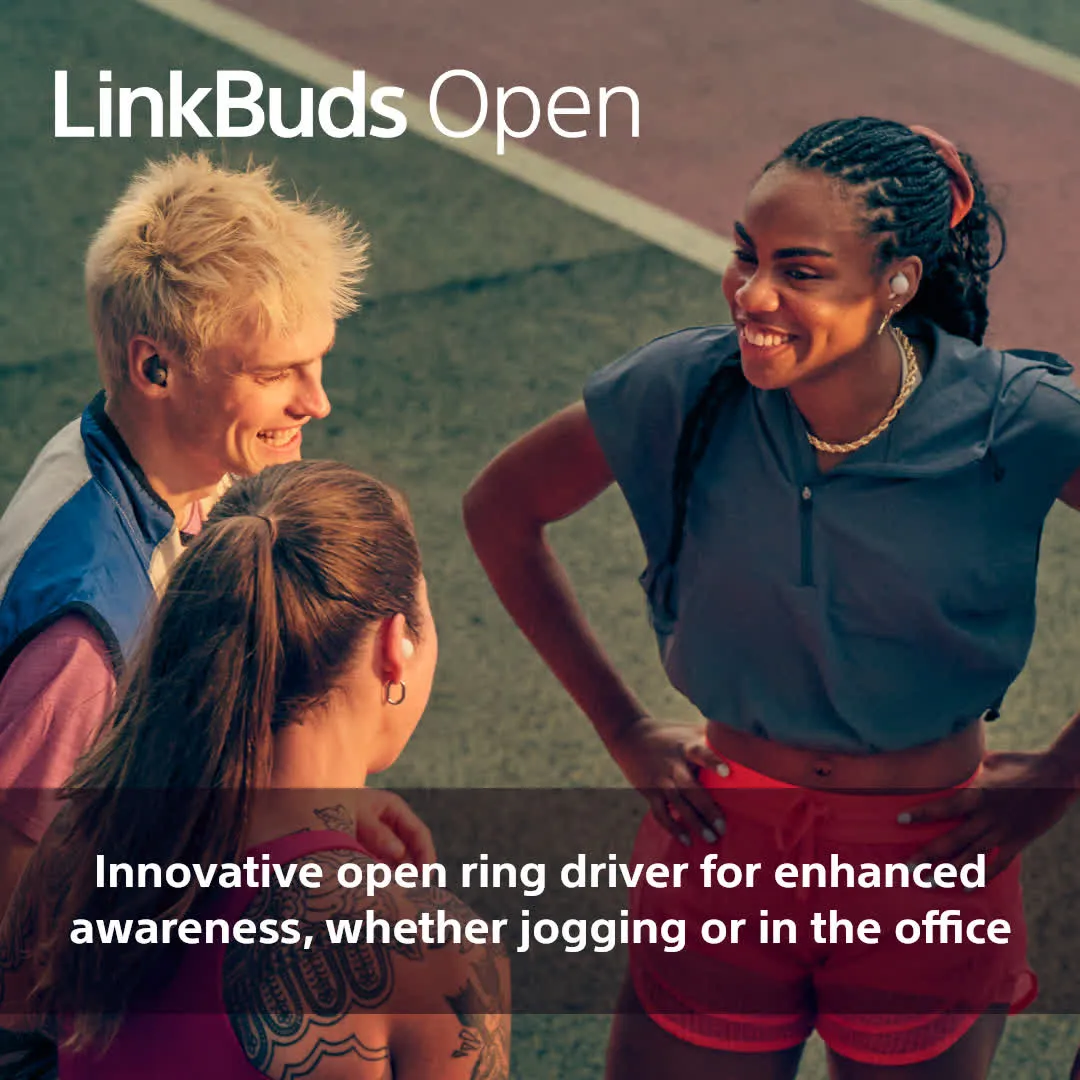 Sony Linkbuds Open -langattomat nappikuulokkeet, Musta