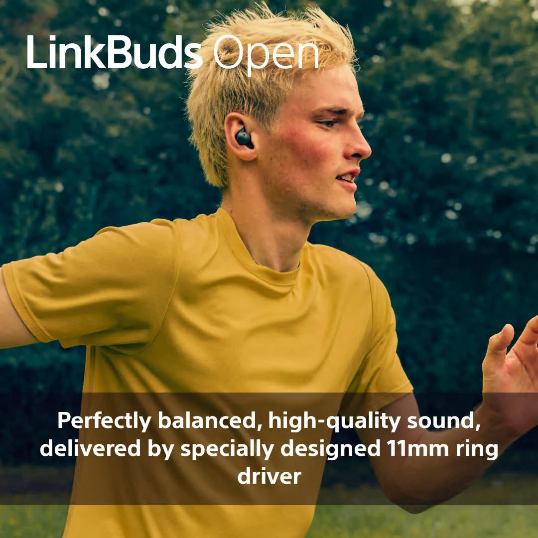Sony Linkbuds Open -langattomat nappikuulokkeet, Musta