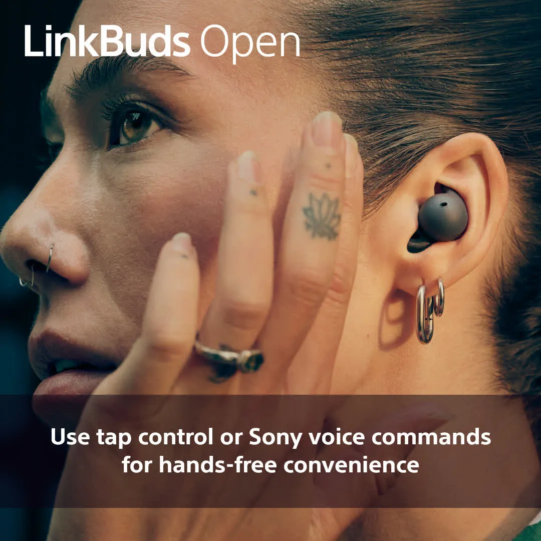 Sony Linkbuds Open -langattomat nappikuulokkeet, Musta