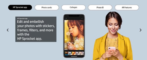 HP Sprocket Studio Snow Printer