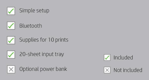 HP Sprocket Studio Snow Printer
