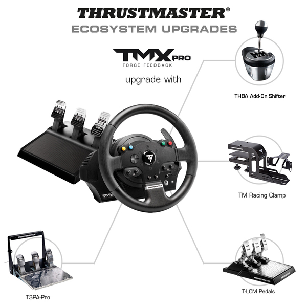 ThrustMaster TMX PRO - steering wheel + pedals, PC, Xbox