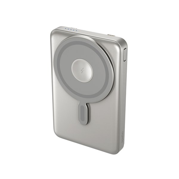 Spello ForcePack 4in1 10000mAh Magnetic Wireless Power Bank SM75 | Titanium | Qi2  &  MagSafe Compatible Spello ForcePack 4in1 10000mAh Magnetic Wireless Power Bank SM75 | Titanium | Qi2  &  MagSafe Compatible