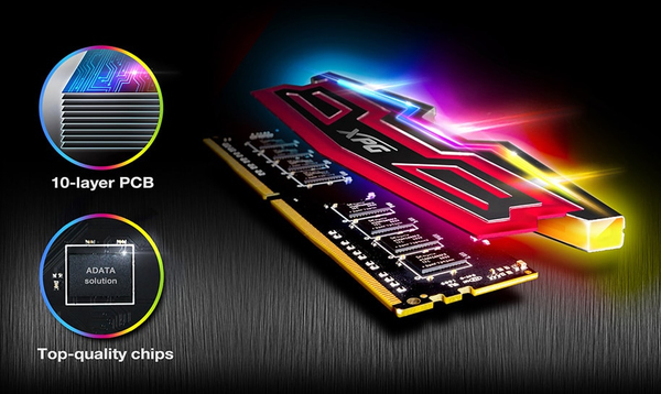 ADATA 16GB (2x8GB) DDR4 3200 RGB Spectrix D40