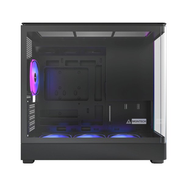 Montech KING 15 PRO Micro-ATX Case with window, with RGB lighting, Black