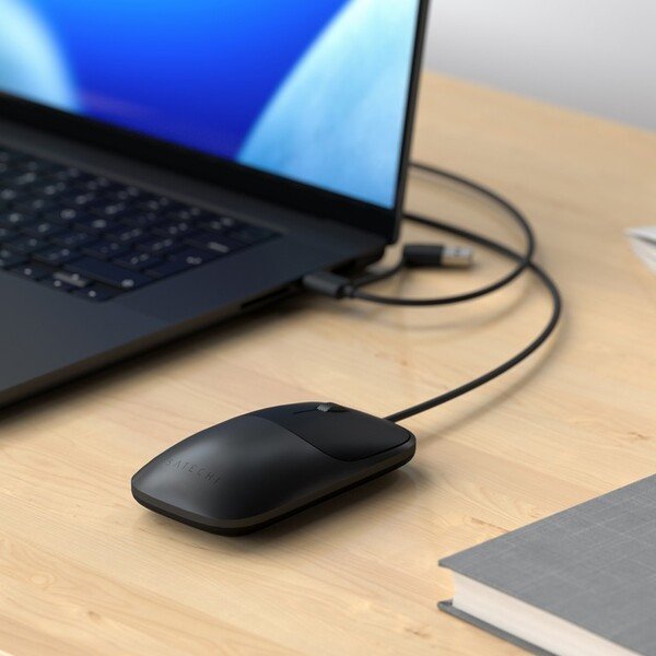 Satechi Slim LX -langallinen hiiri, Space Black