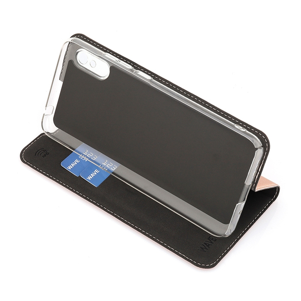 Wave Book Case, Xiaomi Redmi 9A - case, Rose gold