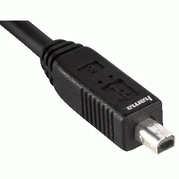Hama USB-A – Mini-USB B - kabel, 1,8 m, Svart