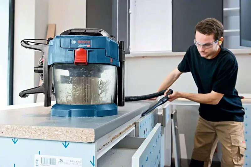 Bosch GAS 18V-10 L Professional - v&aring;t- och torrdammsugare, bl&aring;, svart