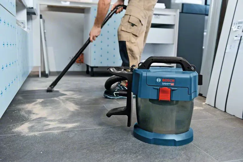 Bosch GAS 18V-10 L Professional - v&aring;t- och torrdammsugare, bl&aring;, svart
