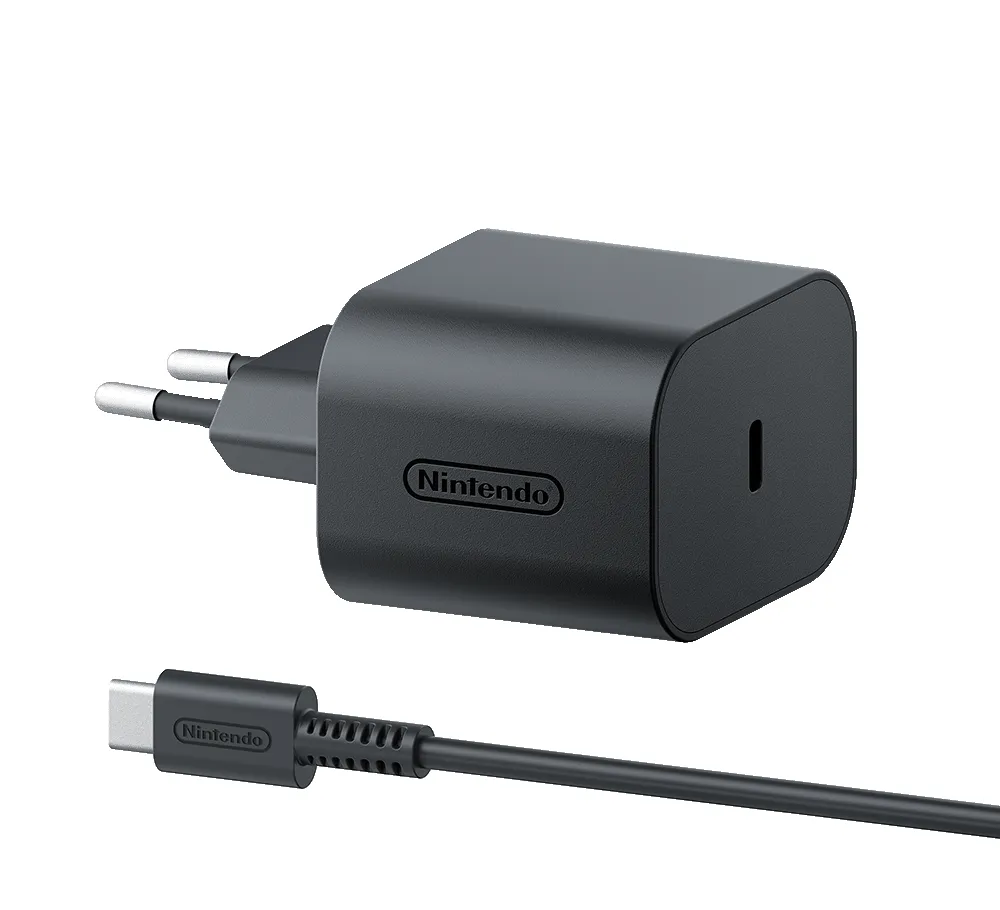 Nintendo Switch 2 - Power adapter black, 1.5 meter cable, USB-C
