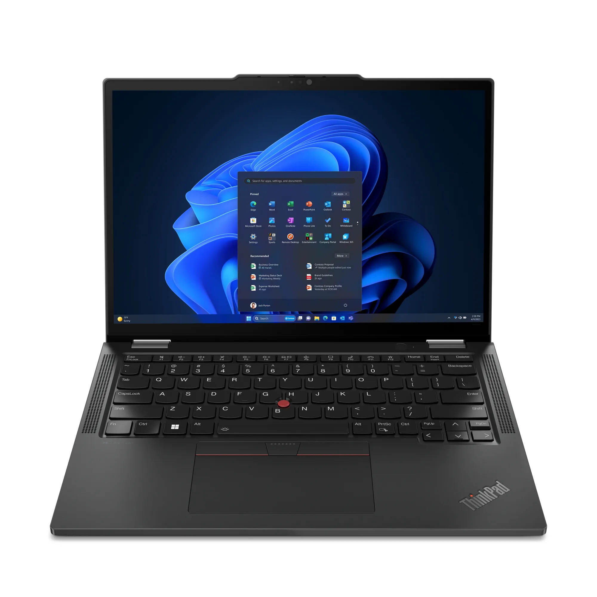 Lenovo ThinkPad X13 Gen 5 13.3&quot; WUXGA Touchscreen 2 in 1, Intel Core Ultra 5 125U, 16GB RAM, 256GB SSD, Win 11 Pro - notebook, Black