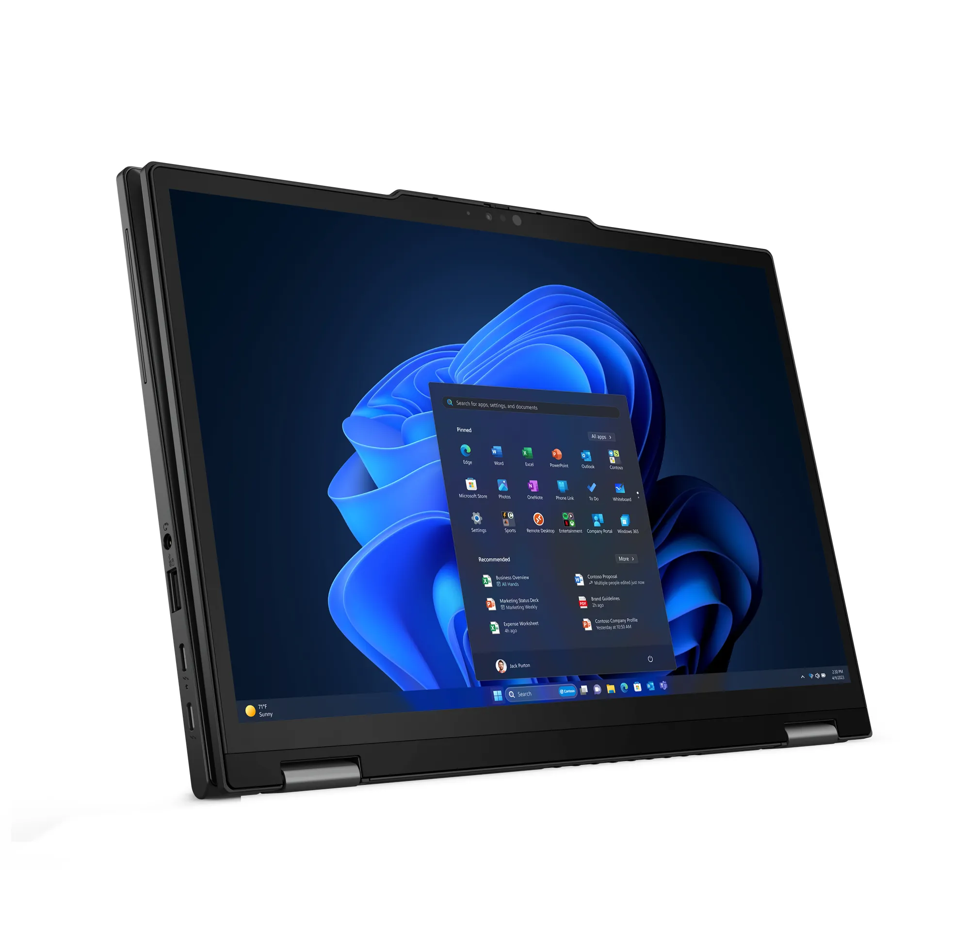 Lenovo ThinkPad X13 Gen 5 13.3&quot; WUXGA Touchscreen 2 in 1, Intel Core Ultra 5 125U, 16GB RAM, 256GB SSD, Win 11 Pro - notebook, Black
