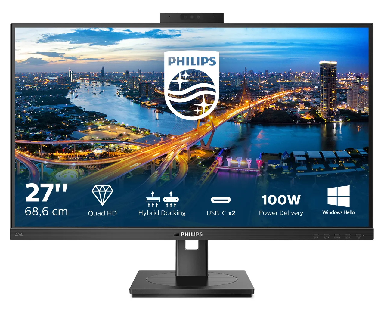 Philips 27&quot; B-Line 276B1JH, QHD, USB-C, IPS - monitor