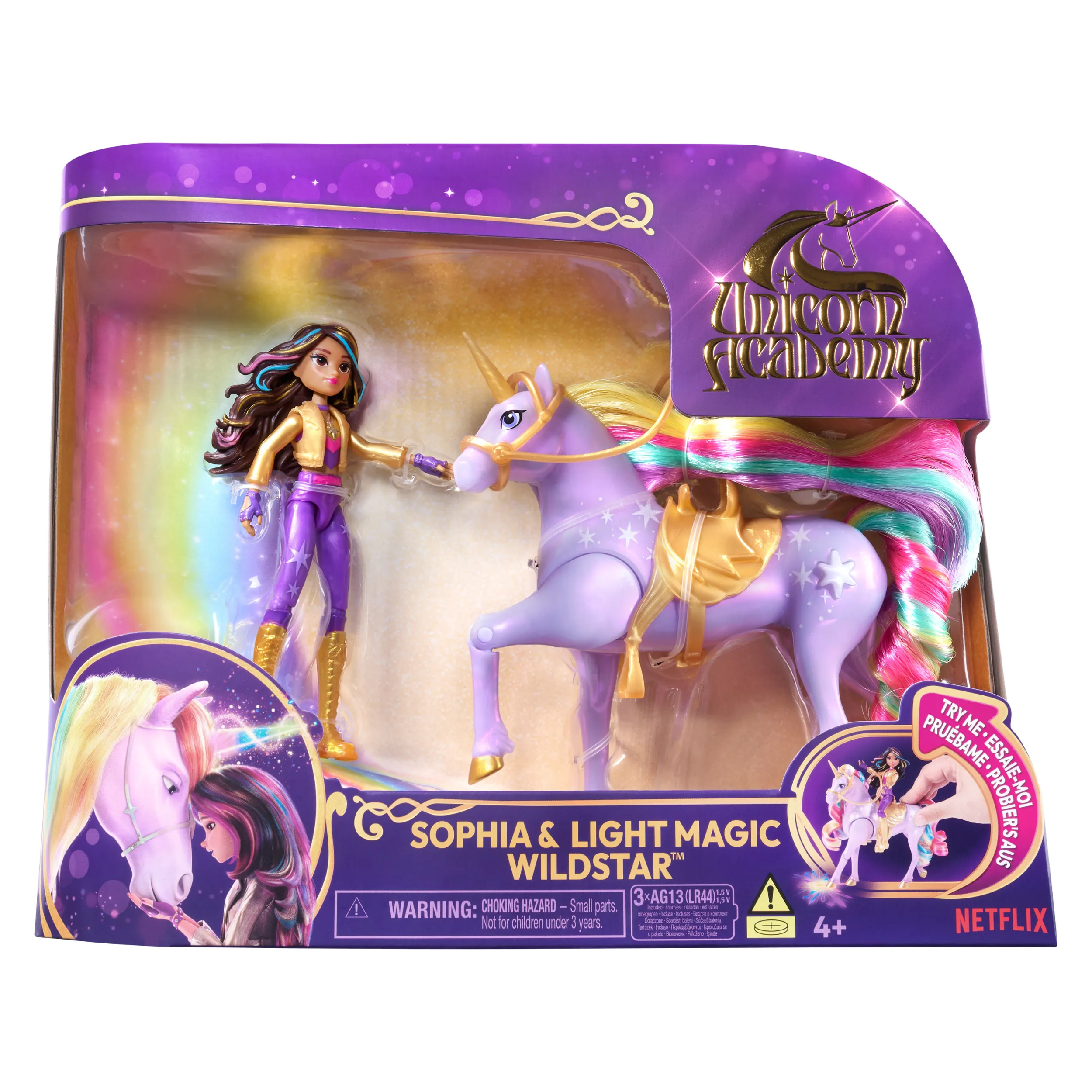 Spin Master Unicorn Academy - Light Magic Wildstar and Sophia, toy figure