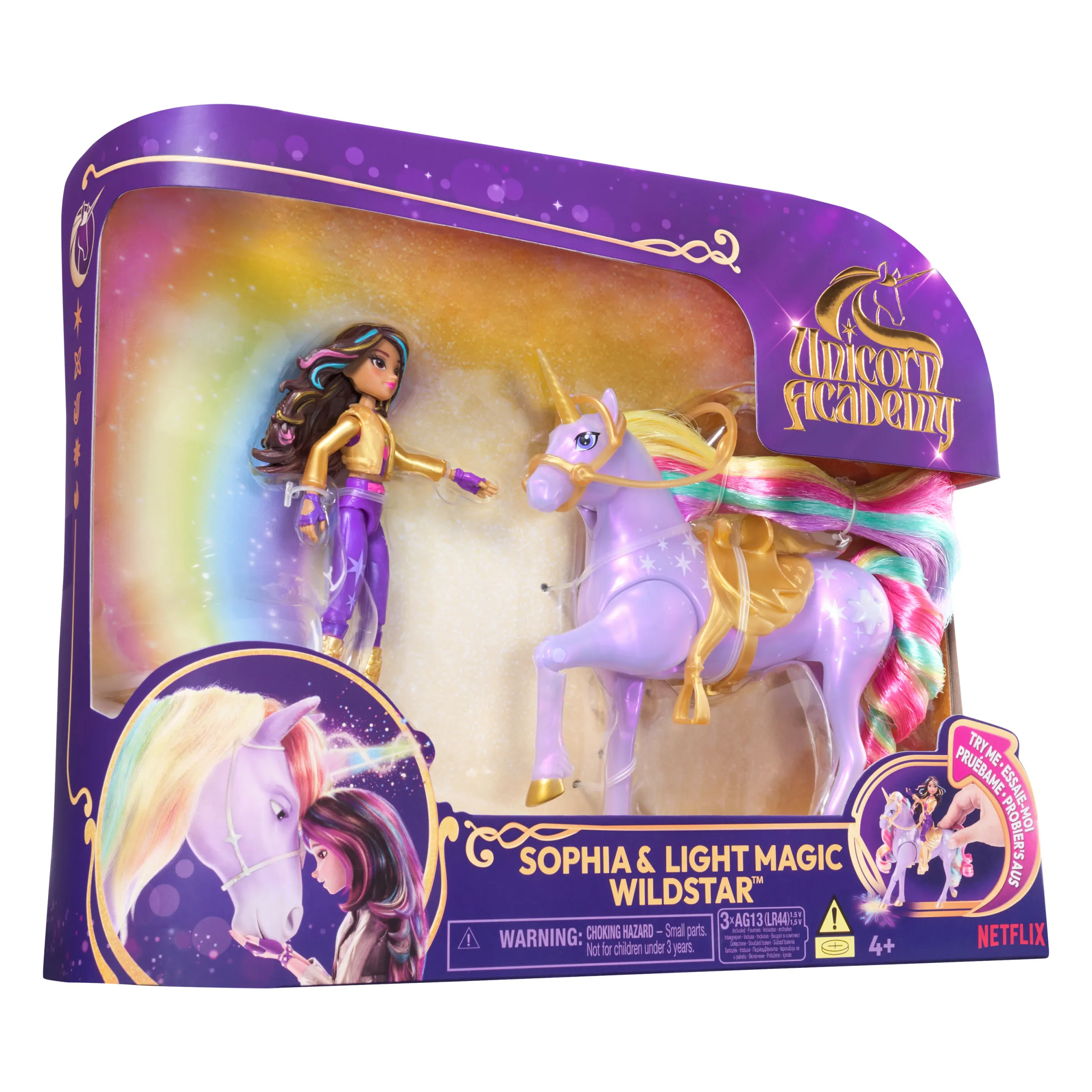 Spin Master Unicorn Academy - Light Magic Wildstar and Sophia, toy figure