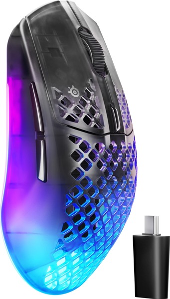 SteelSeries Aerox 3 Wireless Gen 2 tr&aring;dl&ouml;s gamingmus, Shadow
